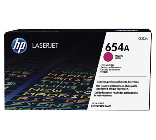 Картридж лазерный HP 654A CF333A пурпурный (15000стр.) для HP CLJ Ent M651n/M651dn/M651xh/M680dn/M680f Картридж лазерный HP 654A CF333A пурпурный (15000стр.) для HP CLJ Ent M651n/M651dn/M651xh/M680dn/M680f
