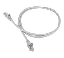 Патч-корд Lanmaster FTP TWT-45-45-1.0/S6-GY вилка RJ-45-вилка RJ-45 кат.6 1м серый ПВХ (уп.:1шт)