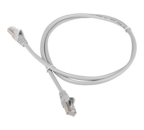 Патч-корд Lanmaster FTP TWT-45-45-1.0/S6-GY вилка RJ-45-вилка RJ-45 кат.6 1м серый ПВХ (уп.:1шт)