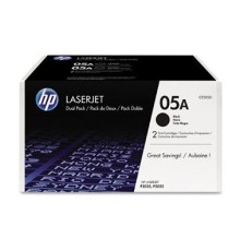Картридж лазерный HP CE505D черный x2упак. (2300стр.) для HP LJ P2055/P2035/P2050