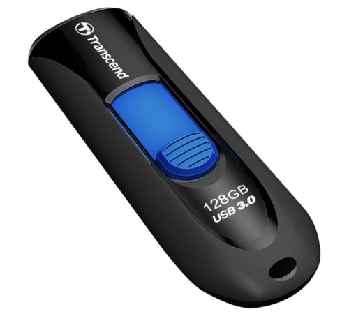 Флеш Диск Transcend 128Gb Jetflash 790 TS128GJF790K USB3.0 черный/синий