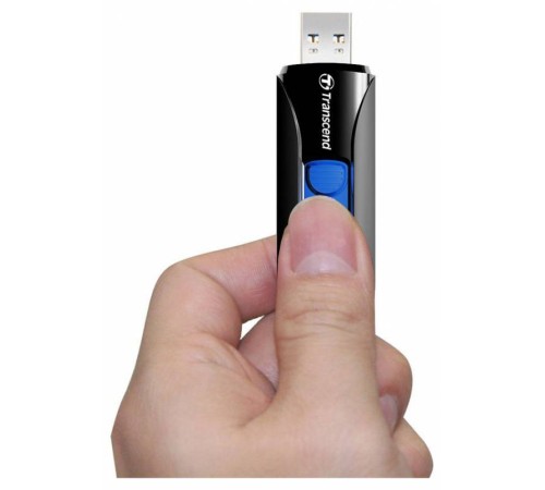 Флеш Диск Transcend 128Gb Jetflash 790 TS128GJF790K USB3.0 черный/синий