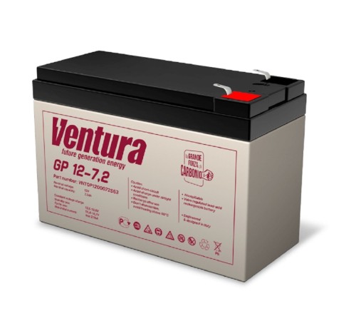 Ventura Аккумуляторная батарея GP 12-7,2 12V/7,2Ah {клемма S48/S63, ДхШхВ 151х65х100мм, масса 2,1 кг, срок службы 6-9 лет} Ventura Аккумуляторная батарея GP 12-7,2 12V/7,2Ah {клемма S48/S63, ДхШхВ 151х65х100мм, масса 2,1 кг, срок службы 6-9 лет}
