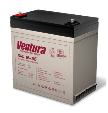 Ventura Аккумуляторная батарея GPL 12-55 12V/58Ah {клемма F6, ДхШхВ 230х140х211мм, масса 17,10 кг, срок службы 12 лет}