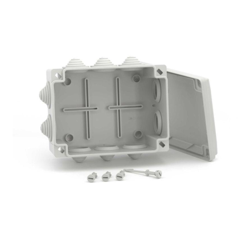 Коробка ответвит. с 10 кабельными вводами д.32мм, IP55, 190х140х70мм DKC 54100