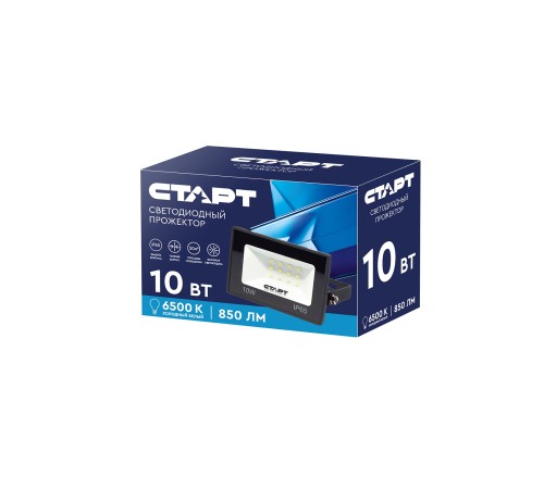 Светодиодный прожектор СТАРТ LED FL 10W65 N - 40, 10Вт, 850Лм, 6500К, IP65