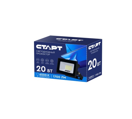 Светодиодный прожектор СТАРТ LED FL 20W65 N - 24, 20Вт, 1700Лм, 6500К, IP65