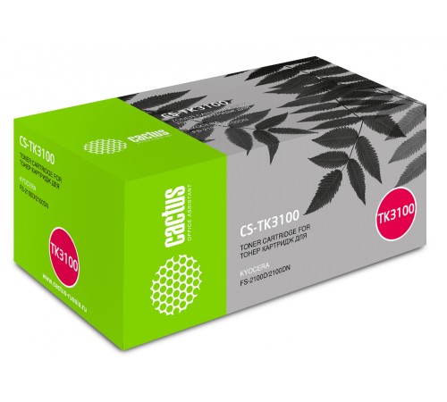 Картридж лазерный Cactus CS-TK3100 черный (12500стр.) для Kyocera Ecosys FS-2100D/2100DN