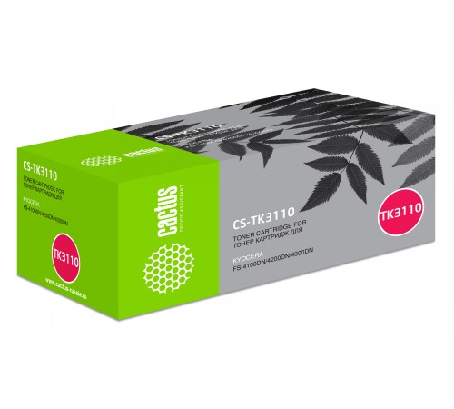 Картридж лазерный Cactus CS-TK3110 черный (15500стр.) для Kyocera Ecosys FS-4100DN/4200DN/4300DN