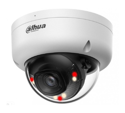 DAHUA DH-IPC-HDBW1439E1P-A-IL-0280B-S6 Купольная IP-видеокамера 4Мп, 1/3” CMOS, объектив 2.8мм, ИК 30м,LED 30м, IP67 ,IK08, микрофон, металл, пластик