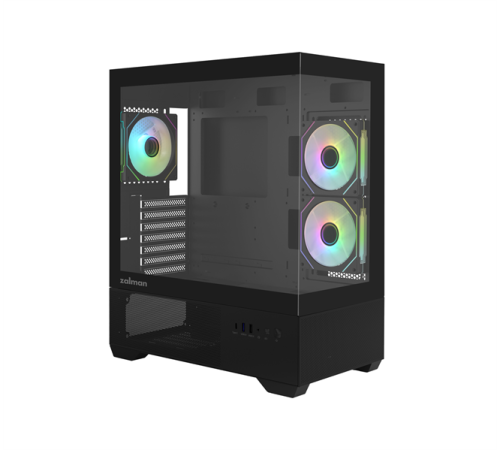 Корпус ZALMAN CHRONIX, ATX, BLACK, WINDOW, 1xCombo (3.5’’ or 2.5’’), 1x3.5’’HDD, 2x2.5’’SSD, 1xUSB2.0, 1xUSB3.0, 1xUSB Type-C, SIDE 2x120mm ARGB, REAR 1x120mm ARGB Корпус ZALMAN CHRONIX, ATX, BLACK, WINDOW, 1xCombo (3.5’’ or 2.5’’), 1x3.5’’HDD, 2x2.5’’SSD, 1xUSB2.0, 1xUSB3.0, 1xUSB Type-C, SIDE 2x120mm ARGB, REAR 1x120mm ARGB