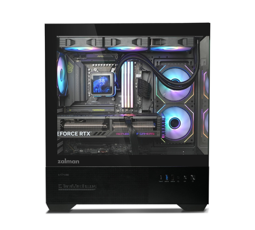 Корпус ZALMAN CHRONIX, ATX, BLACK, WINDOW, 1xCombo (3.5’’ or 2.5’’), 1x3.5’’HDD, 2x2.5’’SSD, 1xUSB2.0, 1xUSB3.0, 1xUSB Type-C, SIDE 2x120mm ARGB, REAR 1x120mm ARGB Корпус ZALMAN CHRONIX, ATX, BLACK, WINDOW, 1xCombo (3.5’’ or 2.5’’), 1x3.5’’HDD, 2x2.5’’SSD, 1xUSB2.0, 1xUSB3.0, 1xUSB Type-C, SIDE 2x120mm ARGB, REAR 1x120mm ARGB