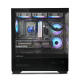Корпус ZALMAN CHRONIX, ATX, BLACK, WINDOW, 1xCombo (3.5’’ or 2.5’’), 1x3.5’’HDD, 2x2.5’’SSD, 1xUSB2.0, 1xUSB3.0, 1xUSB Type-C, SIDE 2x120mm ARGB, REAR 1x120mm ARGB
