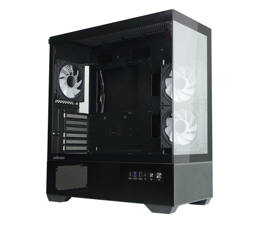 Корпус ZALMAN CHRONIX, ATX, BLACK, WINDOW, 1xCombo (3.5’’ or 2.5’’), 1x3.5’’HDD, 2x2.5’’SSD, 1xUSB2.0, 1xUSB3.0, 1xUSB Type-C, SIDE 2x120mm ARGB, REAR 1x120mm ARGB Корпус ZALMAN CHRONIX, ATX, BLACK, WINDOW, 1xCombo (3.5’’ or 2.5’’), 1x3.5’’HDD, 2x2.5’’SSD, 1xUSB2.0, 1xUSB3.0, 1xUSB Type-C, SIDE 2x120mm ARGB, REAR 1x120mm ARGB