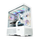 Корпус ZALMAN CHRONIX, ATX, WHITE, WINDOW, 1xCombo (3.5’’ or 2.5’’), 1x3.5’’HDD, 2x2.5’’SSD, 1xUSB2.0, 1xUSB3.0, 1xUSB Type-C, SIDE 2x120mm ARGB, REAR 1x120mm ARGB