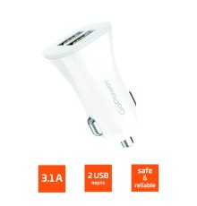 Автомобильное З/У GoPower GPC06-2U 2USB белый GoPower 00-00022625