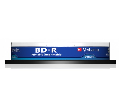 Диск BD-R Verbatim 25Gb 6x Cake Box (10шт) Printable (43804) Диск BD-R Verbatim 25Gb 6x Cake Box (10шт) Printable (43804)