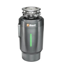 Bort Измельчитель пищевых отходов TITAN 6000 {Мощность л.с. 0,75 ; 600 Вт; 5,2 кг/мин; 4000 об/мин; 1400 мл; Металл ; набор аксессуаров 8 шт} [93417869]