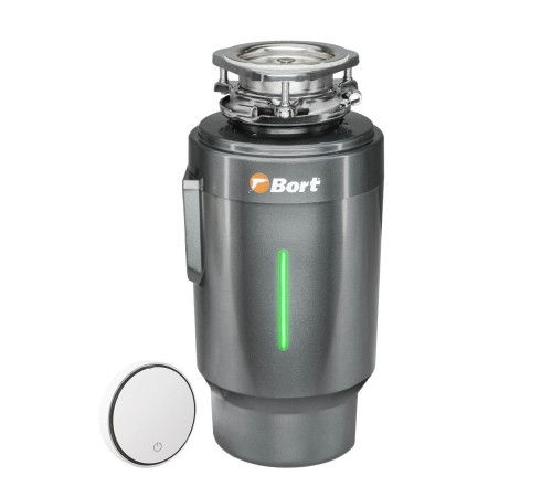 Bort Измельчитель пищевых отходов TITAN 6000 CONTROL {Мощность л.с. 0,75 ; 600 Вт; 5,2 кг/мин; 4000 об/мин; 1400 мл; Металл ; набор аксессуаров 8 шт} [93417876]
