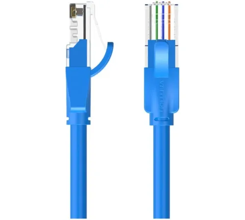 Патч-корд Vention прямой UTP cat.6, RJ45 - 5м. Синий Vention IBELJ