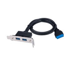 Cablexpert Планка USB 3.0 на заднюю панель низкопрофильная, 2 порта USB (CC-USB3-RECEPTACLE-LP)