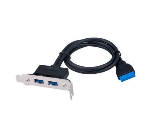 Cablexpert Планка USB 3.0 на заднюю панель низкопрофильная, 2 порта USB (CC-USB3-RECEPTACLE-LP)