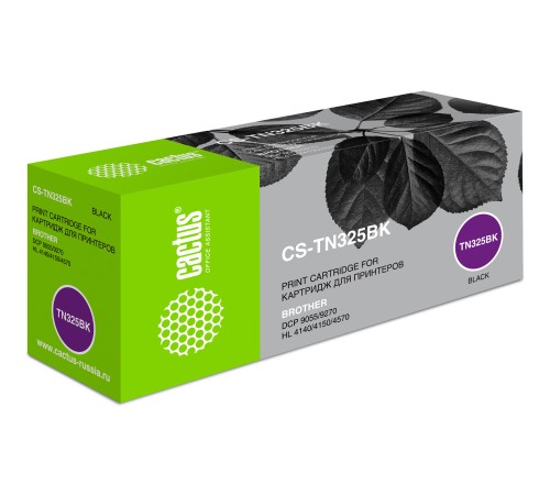 Картридж лазерный Cactus CS-TN325BK TN-325BK черный (4000стр.) для Brother DC- 9055/9270/HL-4140/4150/4570