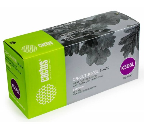 Картридж лазерный Cactus CS-CLT-K506L CLT-K506L черный (6000стр.) для Samsung CLP 680/CLX 6260/6260FD/6260FR