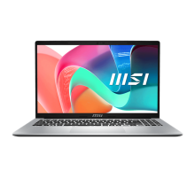 Ноутбук MSI Modern 15 F13MG серебристый Core i5-1334U 15.6" FHD (1920*1080)IPS,DDR4 16GB (8GB*2),512GB SSD,Iris Xe Graphics,backlight (White),45Whr,1.7kg,Win11Pro