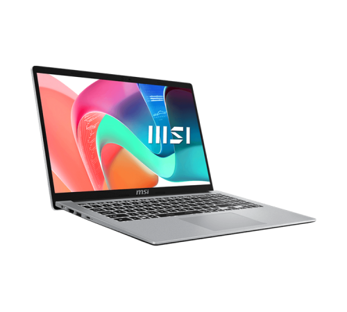 Ноутбук MSI Modern 15 F13MG серебристый Core i5-1334U 15.6" FHD (1920*1080)IPS,DDR4 16GB (8GB*2),512GB SSD,Iris Xe Graphics,backlight (White),45Whr,1.7kg,Win11Pro