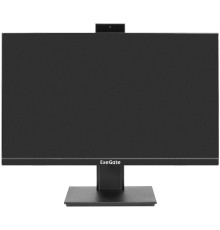 Монитор со встроенной веб-камерой 23.8" ExeGate SuperView EA2400 (IPS LED Grade A+, FHD, 1920x1080@75Гц, 16:9, 250cd/m2, 1000:1, 178°/178°, 5ms, D-Sub, HDMI, FHD веб-камера 2MP, микрофон, Flicker-free, Low Blue Light, кабель HDMI 1.5м, VESA 100x100, 