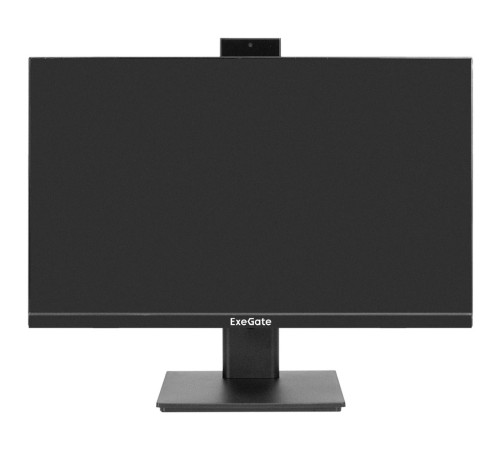 Монитор со встроенной веб-камерой 23.8" ExeGate SuperView EA2400 (IPS LED Grade A+, FHD, 1920x1080@75Гц, 16:9, 250cd/m2, 1000:1, 178°/178°, 5ms, D-Sub, HDMI, FHD веб-камера 2MP, микрофон, Flicker-free, Low Blue Light, кабель HDMI 1.5м, VESA 100x100, 