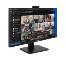 Монитор со встроенной веб-камерой и аудио выходом 23.8" ExeGate SuperView EA2400A (IPS LED Grade A+, FHD, 1920x1080@75Гц, 16:9, 250cd/m2, 1000:1, 178°/178°, 5ms, D-Sub, HDMI, audio-out, FHD веб-камера 2MP, микрофон, Flicker-free, Low Blue Light, кабе