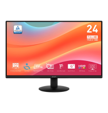 Монитор MSI 23.8" Pro MP242L черный IPS LED 4ms 16:9 HDMI матовая 250cd 178гр/178гр 1920x1080 100Hz DP FHD 3.07кг