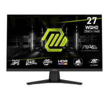 Монитор MSI 27" Mag 274QF X24 черный IPS LED 16:9 HDMI полуматовая HAS Piv 1000:1 178гр/178гр 2560x1440 240Hz DP Quad 2K (1440p) USB 6.05кг