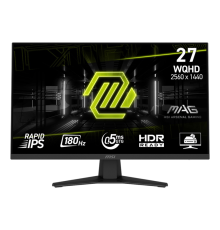Монитор MSI 27" Mag MAG 274QF черный IPS LED 16:9 HDMI полуматовая 1000:1 250cd 178гр/178гр 2560x1440 180Hz DP Quad 2K (1440p) 6.05кг