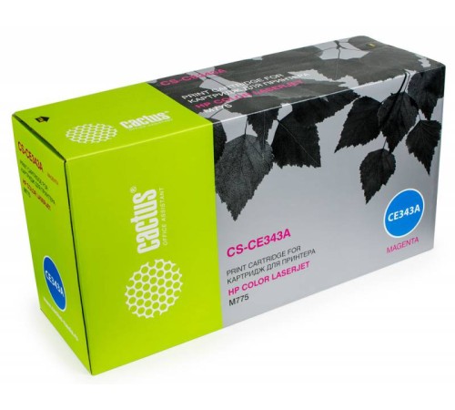 Картридж лазерный Cactus CS-CE343A CE343A пурпурный (16000стр.) для HP CLJ M775