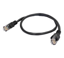 Cablexpert Патч-корд медный UTP PP10-0.5M/BK кат.5, 0.5м, литой, многожильный (черный)