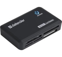 Defender Универсальный картридер Optimus USB 2.0, 5 слотов Defender Optimus USB 2.0, 5 слотов (83501)