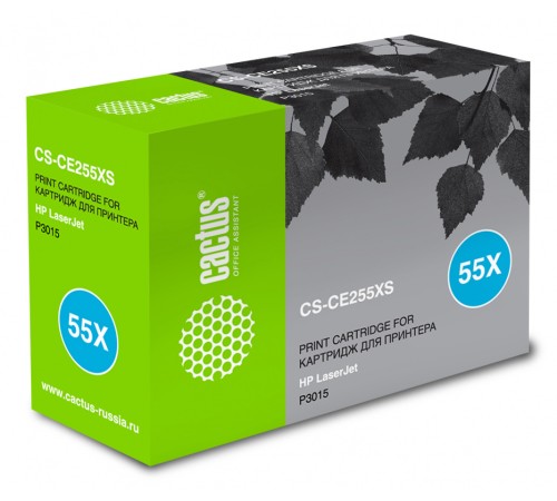 Картридж лазерный Cactus CS-CE255XS CE255X черный (12500стр.) для HP LJ P3015
