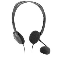 Наушники с микрофоном Defender Aura 102 черный 1.8м накладные оголовье (63102)