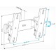 Кронштейн для телевизора Holder LCD-T2611 черный 22"-47" макс.30кг настенный наклон