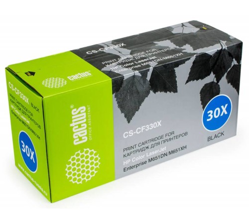 Картридж лазерный Cactus CS-CF330X CF330X черный (20500стр.) для HP CLJ M651dn/M651n/M651xh
