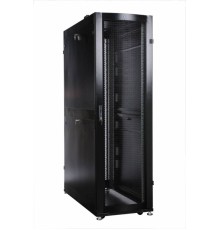 Шкаф серверный ЦМО ШТК-СП-42.6.10-44АА-9005 42U 600x990мм пер.дв.перфор. 2 бок.пан. 1350кг черный