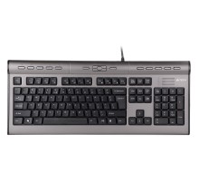 Клавиатура A4Tech KLS-7MUU серебристый/черный USB slim Multimedia