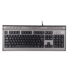 Клавиатура A4Tech KLS-7MUU серебристый/черный USB slim Multimedia