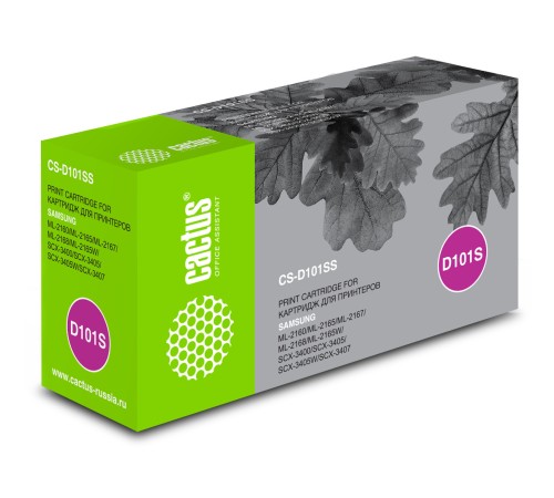 Картридж лазерный Cactus CS-D101SS MLT-D101S черный (1500стр.) для Samsung ML-2160/2165/2167/2168/SCX-3400/3405