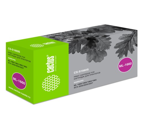 Картридж лазерный Cactus CS-S1660S MLT-D104S черный (1500стр.) для Samsung ML-1660/1665/SCX-3205/3207