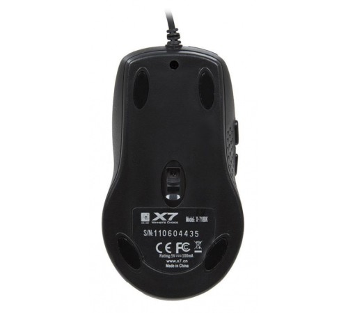 Мышь A4Tech X-718BK черный оптическая (3000dpi) USB (6but) Мышь A4Tech X-718BK черный оптическая (3000dpi) USB (6but)