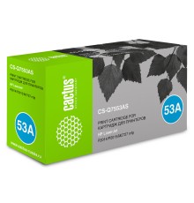 Картридж лазерный Cactus CS-Q7553AS Q7553A черный (3000стр.) для HP P2014/P2015/M2727
